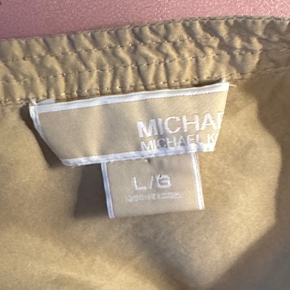 MICHAEL Michael Kors Beige Button-Up Mini Dress - Picture 2 of 7